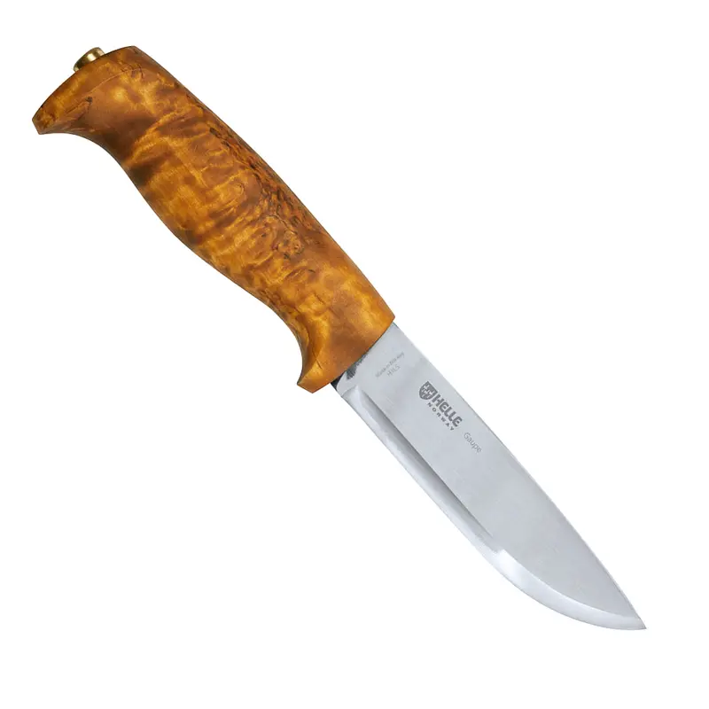 Helle Guape Wilderness Knife With Leather Sheath 1