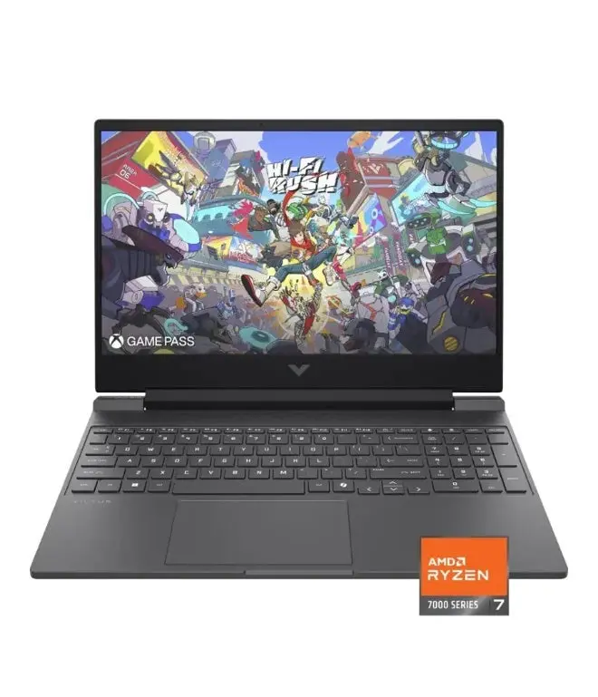 Hp Victus 15-Fb3093Dx Gaming Laptop – 15.6" Fhd Ips 144Hz, Amd Ryzen 7-7445Hs, 16Gb Ram, 512Gb Ssd, Rtx 4050 (6Gb), Windows 11 (En), Mica Silver 1