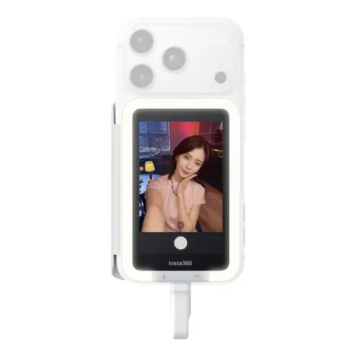 Insta360 Snap Light Magnetic Selfie Display – Ultra-Slim 7.3Mm Rear Camera Monitor With Built-In Led & Protective Cover 1