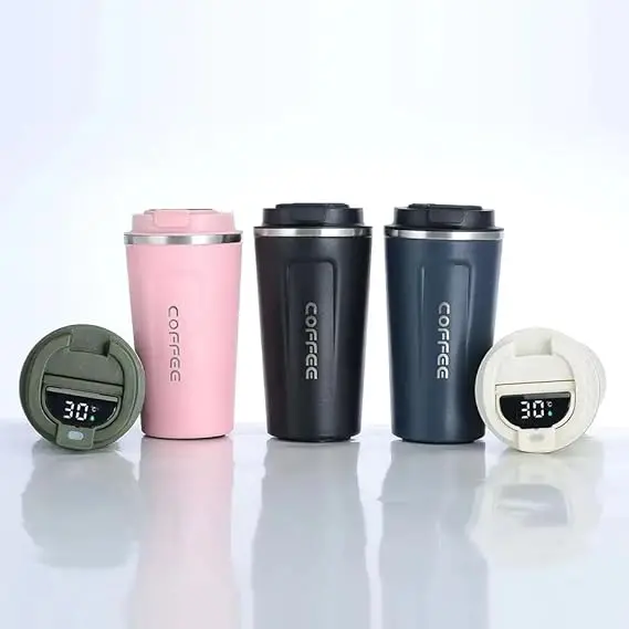 Insulated Stainless Steel Travel Tumbler – Hot & Cold Dual-Function Cup With Digital Temperature Display (510 Ml) 1
