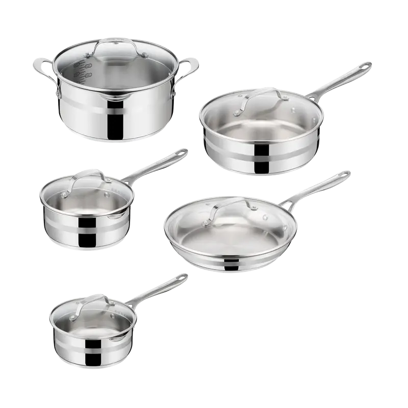 Jamie Oliver By Tefal Cook Smart 5-Piece Stainless Steel Induction Set 1