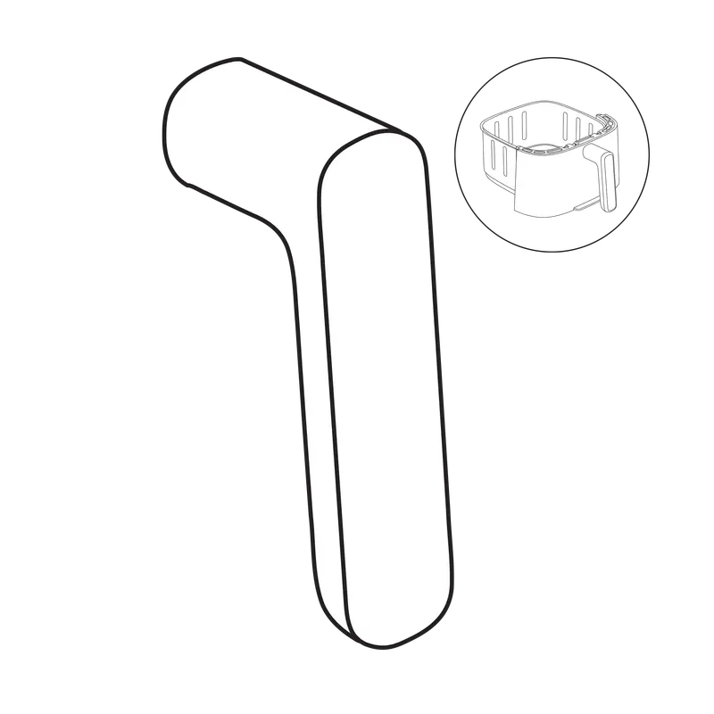 Jamie Oliver By Tefal Quiet & Easy Air Fryer Handle Replacement (Part No. Ss998171) 1