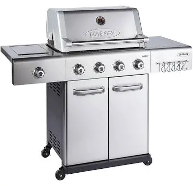 Jupiter 4 Hybrid Stainless Steel Grill – Includes Cover, Pizza Stone & Griddle 1