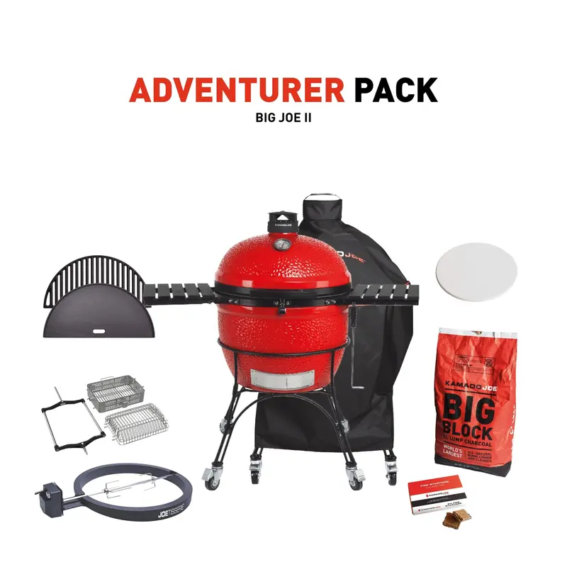 Kamado Joe Big Joe Ii Grill With Adventurer Accessory Kit 1