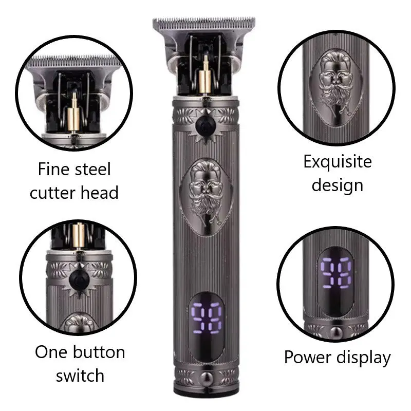 Kemei Km-700H Men’S Cordless Hair & Beard Trimmer – Precision Rechargeable Grooming Kit 1