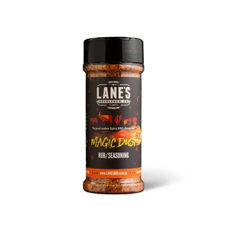 Lane’S Bbq Magic Dust Hot Rub – Compact 124G Size 1
