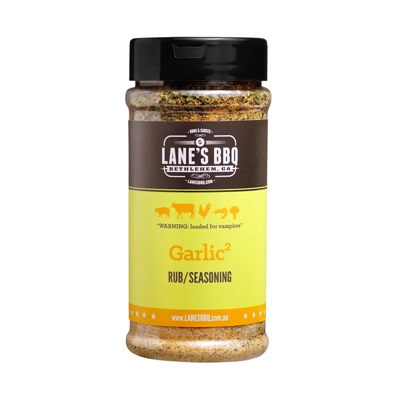 Lane'S Pitmaster Garlic² Double Garlic Rub – 283G Intensely Aromatic Seasoning 1