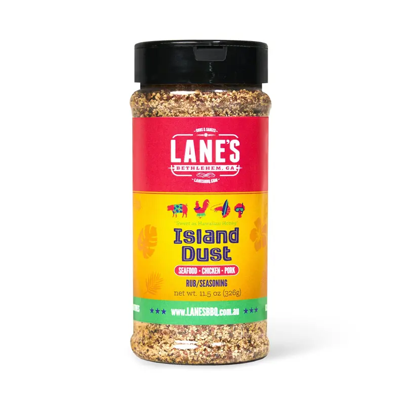 Lane'S Pitmaster Island Dust Hawaiian Rub – 326G Tropical-Inspired Bbq Blend 1