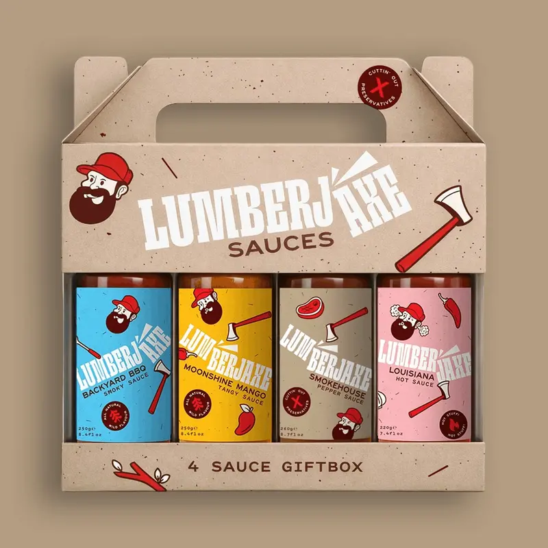 Lumberjaxe Gourmet Sauces Gift Box – Curated Selection 1