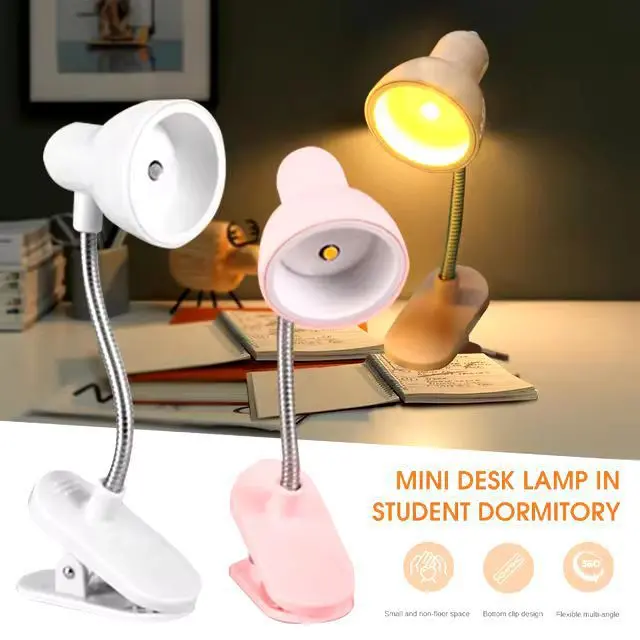 Mini Book Clip Lamp With Battery Power – Compact & Adorable Desk Light 1