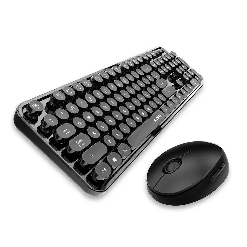 Mofii Wireless Keyboard And Mouse Combo – Classic Black Accent Set 1