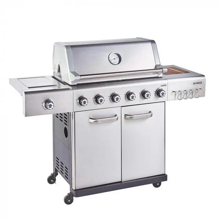 Outback Jupiter 6-Burner Stainless Steel Hybrid Gas Grill 1