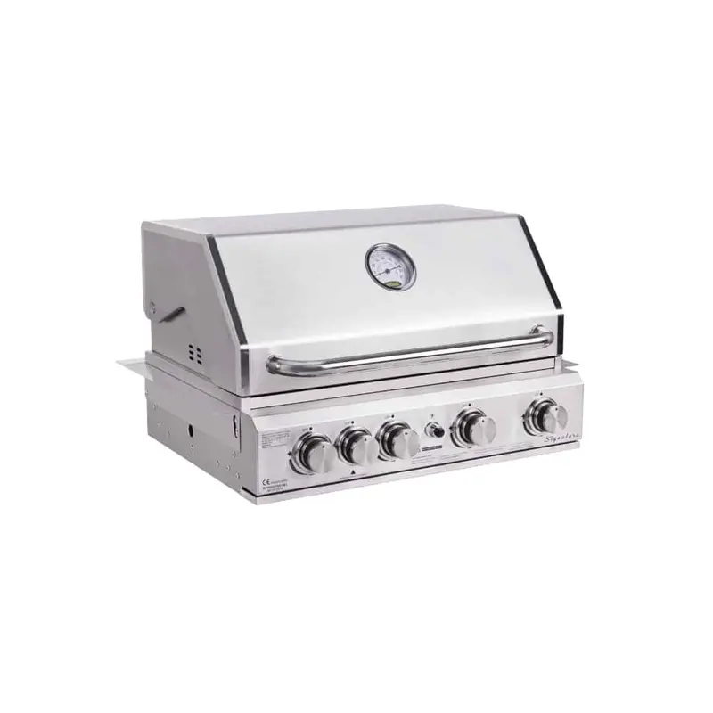 Outback Signature 4-Burner Hybrid Built-In Bbq – Stainless Steel Construction 1