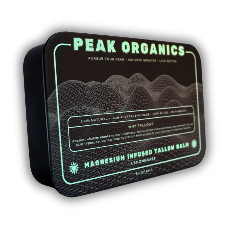 Peak Organics Magnesium Tallow Balm Infused With Lemongrass – 80G 1