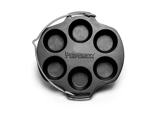 Petromax Cast Iron Muffin Tin – Six-Cup Baking Tray (Mf6) 1