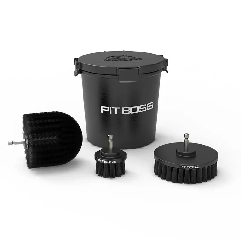 Pit Boss Drill-Powered Bbq Cleaning Brush Set 1