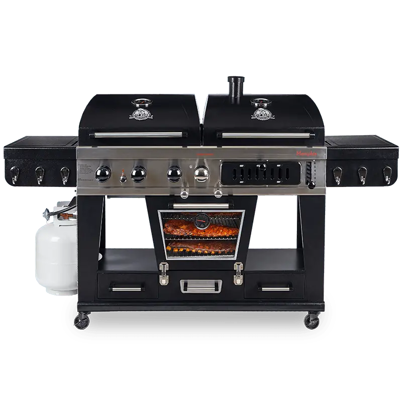 Pit Boss Memphis 1.0 All-In-One Smoker Grill Combo W/ Cover & Regulator 1