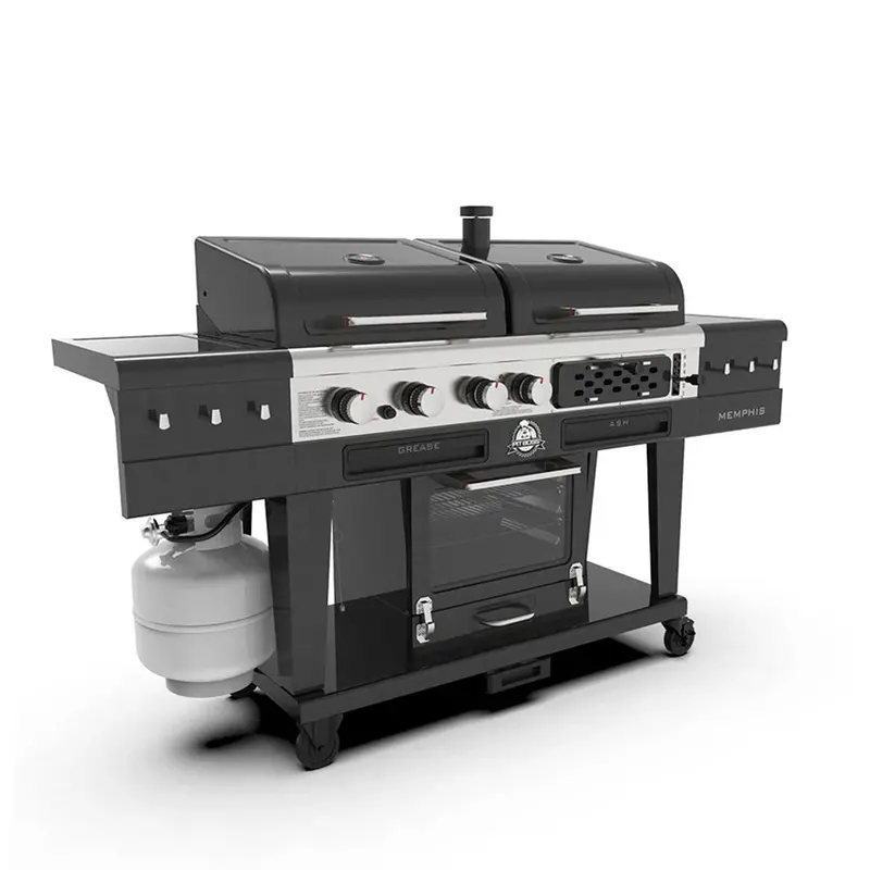 Pit Boss Memphis 2.0 Triple-Function Grill: Gas, Charcoal & Pellet Bbq Smoker 1