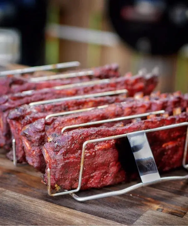 Proq 3-In-1 Adjustable Rib & Roast Rack – Stainless Steel 1