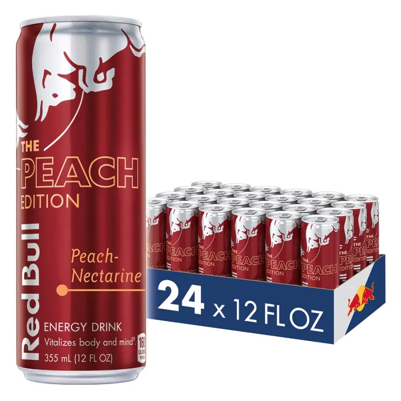 Red Bull Peach Energy Drink – 250Ml Cans (24-Pack) With Free Express Delivery 1