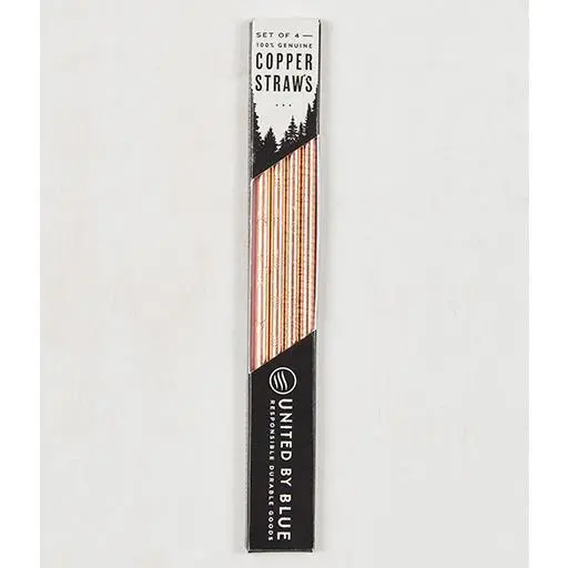 Reusable Copper Drinking Straws Set With Cleaning Brush 1