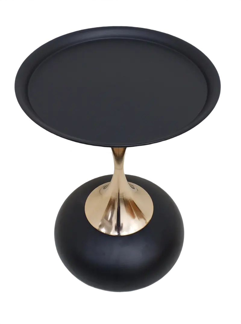 Rook Compact Side Table – Model 1036 In Glossy Black Finish (Easy Financing) 1