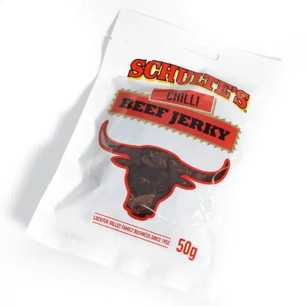 Schulte'S Chilli Beef Jerky – Fiery, Chewy High-Protein Treat 1