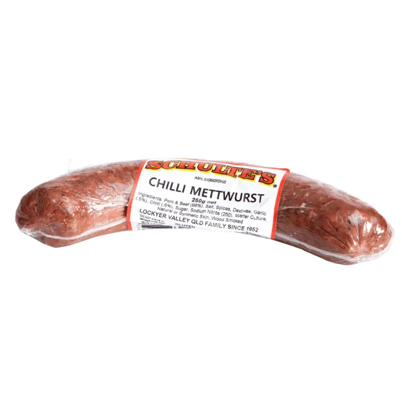 Schulte'S Chilli Mettwurst – Spicy Fermented Beef Sausage 1