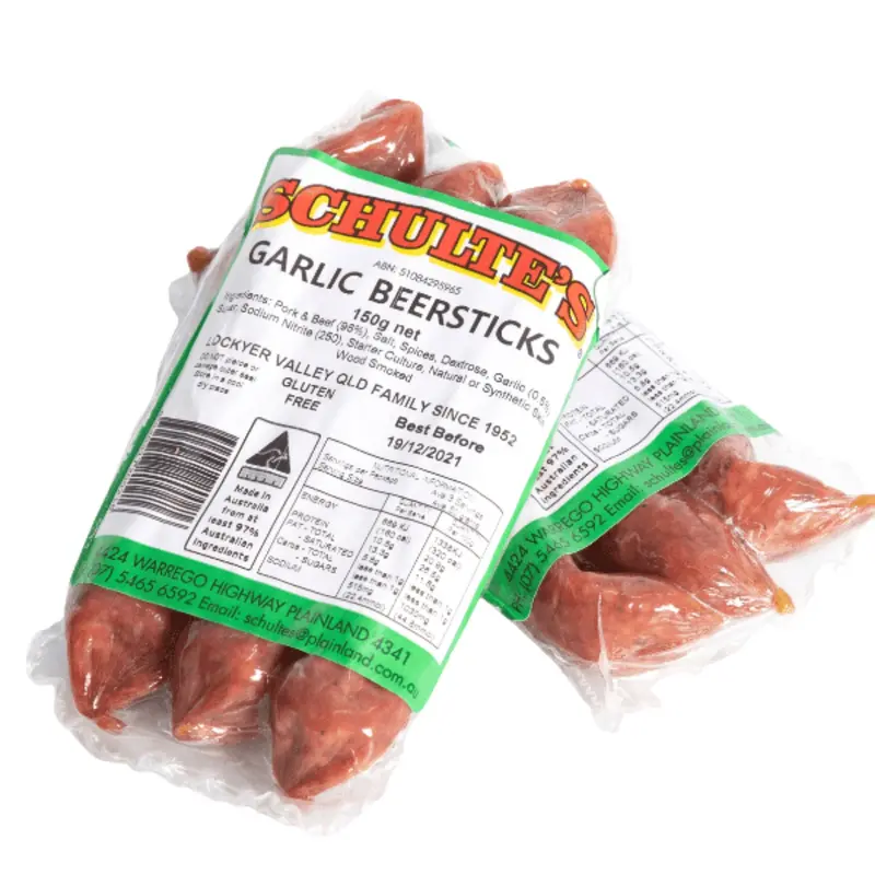 Schulte'S Garlic Beerstick Pack – Bold Spiced Beef Sticks 1