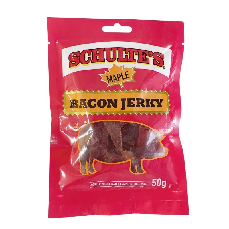 Schulte'S Maple Bacon Beef Jerky – 50G Snack Pack 1