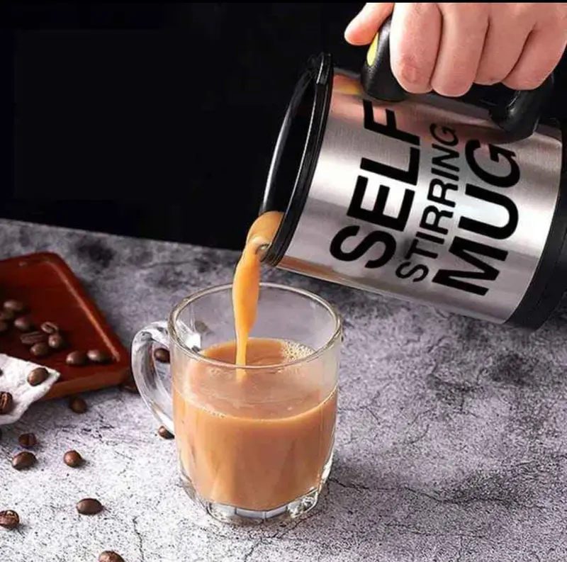 Self-Stirring Travel Mug – Electric Auto-Mixing Thermal Tumbler For Hot/Cold Drinks 1