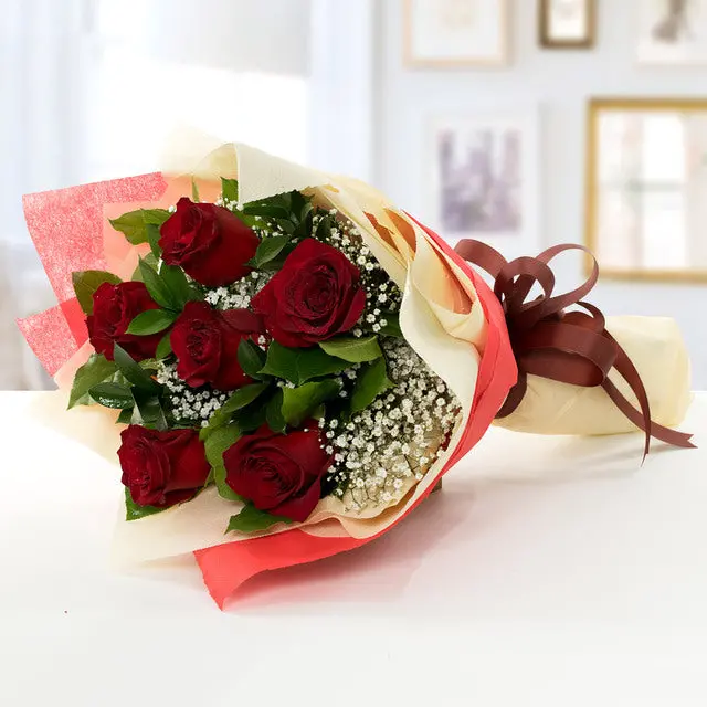 Shades Of Love: Classic Red Roses Arrangement 1