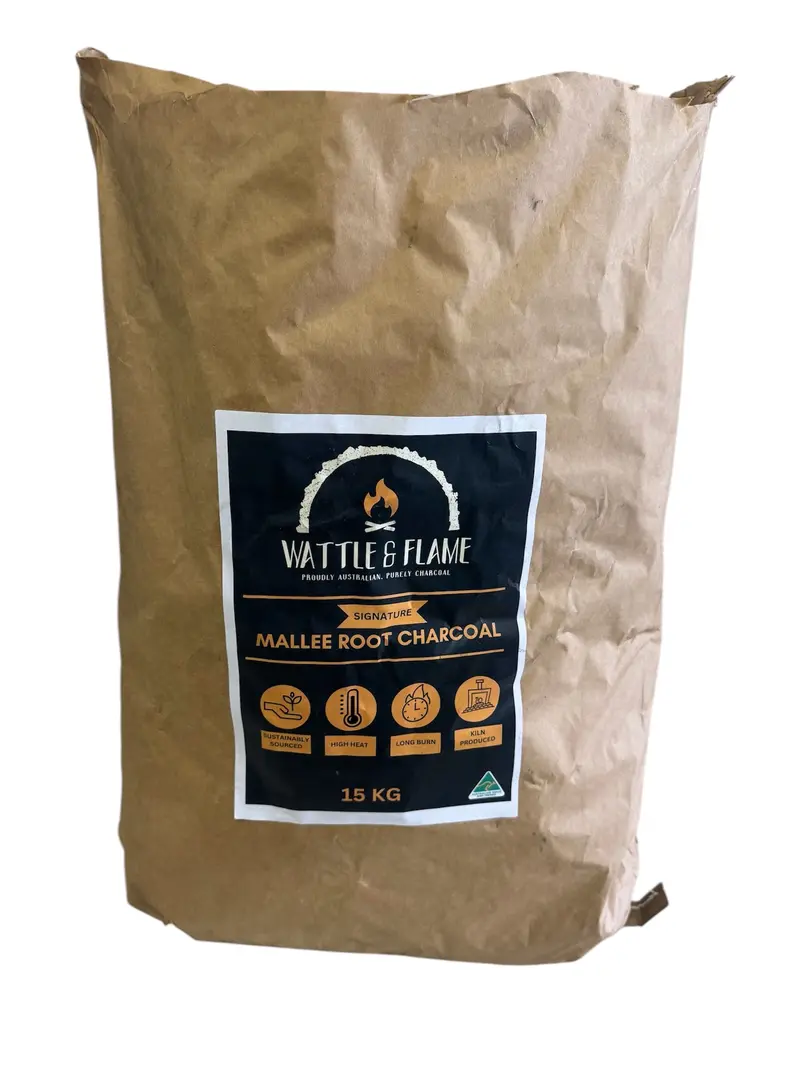 Signature Mallee Root Lump Charcoal – 15 Kg Xl Grade (70Mm+ Diameter) 1