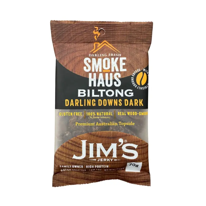 Smoke Haus Darling Downs Dark Biltong – 70G Bold & Earthy 1