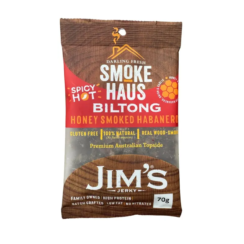 Smoke Haus Honey Smoked Habanero Biltong – 70G Spicy Snack 1