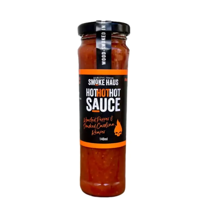 Smoke Haus Hot Hot Hot Sauce | 140Ml Intense Roasted Pepper & Smoked Carolina Reaper 1