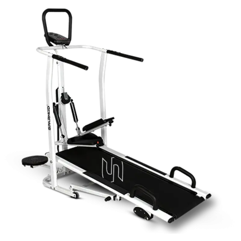 Sparnod Sth-600 Manual Walking Treadmill – Multi-Function Console, Space-Saving Design 1