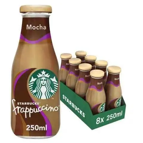 Starbucks Frappuccino Mocha Delight – Creamy Chocolate-Coffee Blend, 8 X 250Ml 1