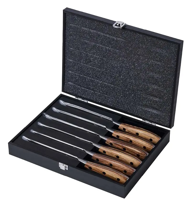 Starrett 6-Piece Steak Knife Set With Ergonomic Handles 1
