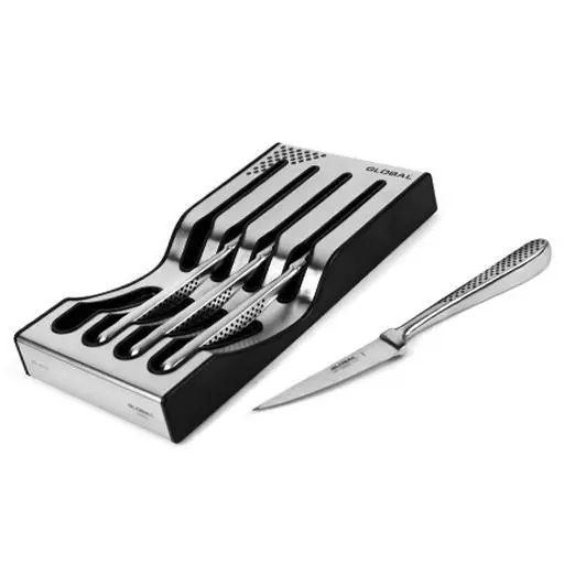 Stylish 4-Piece Steak Knife Set With Display Rack (Model G-88) 1