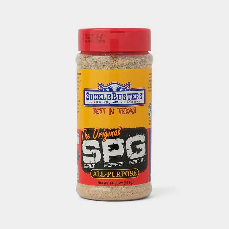 Sucklebusters Spg All-Purpose Rub – 411 G Shaker-Ready, Balanced Salt-Pepper-Garlic Blend 1
