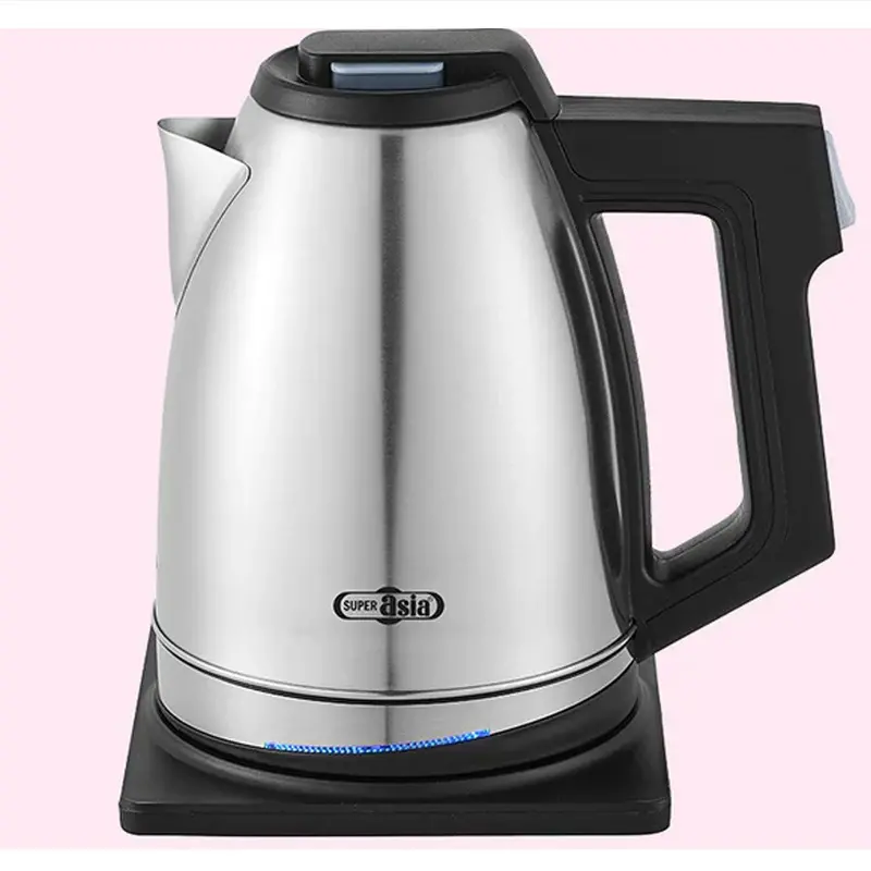 Super Asia Ek-1520 Stainless Steel Electric Kettle With Auto Shut-Off 1