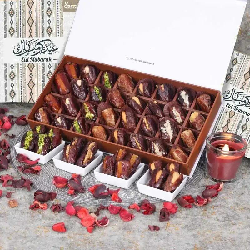 Sweecho 32-Piece Peach Stuffed Dates – Eid Specialty Box 1