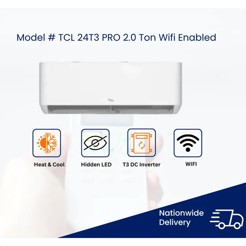 Tcl Tac-24T3 Pro C2 2-Ton Inverter Split Ac – Dc Technology, Heat & Cool 1