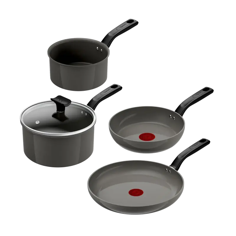 Tefal Change Ceramic Non-Stick Cookware Set – 4-Piece Induction Collection 1