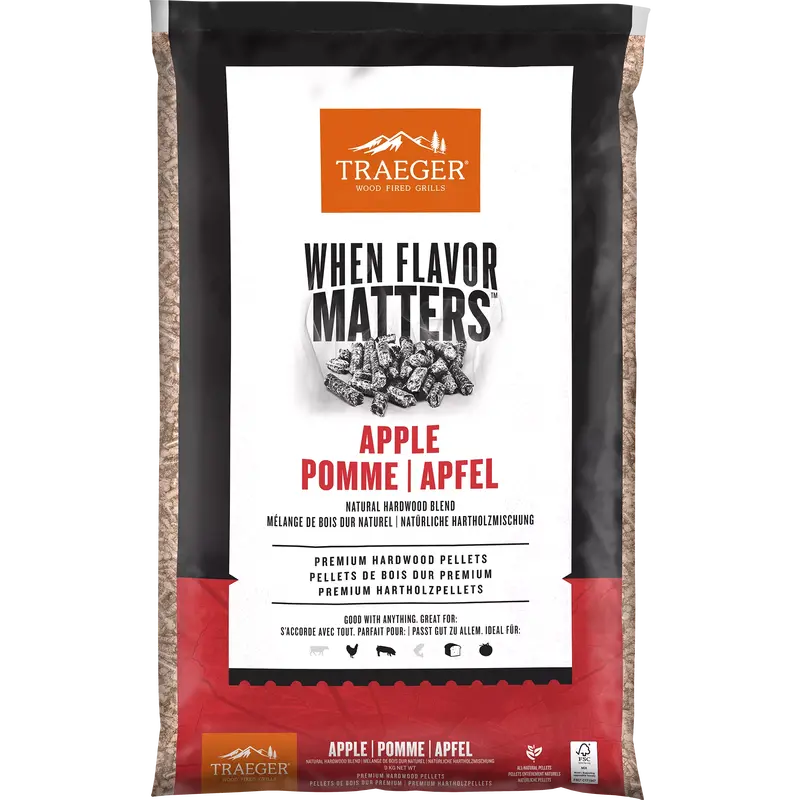 Traeger Apple Wood Pellets – 9Kg Fsc-Certified Smoking Fuel 1