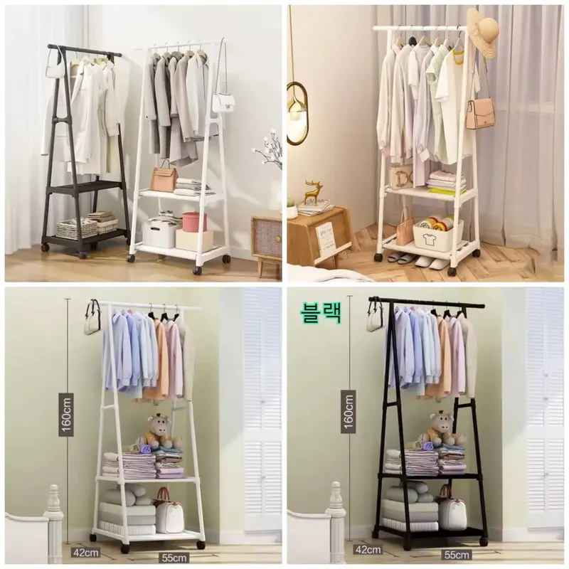 Triangle-Shaped Freestanding Coat Rack For Hallways 1