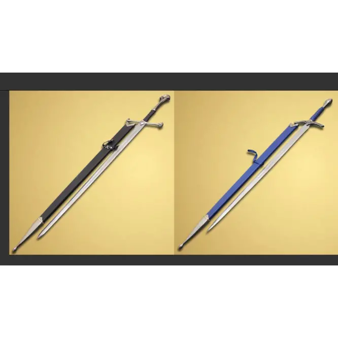 Two-Piece Cosplay Sword Set – Coordinated Display Replicas For Themed Collections 1