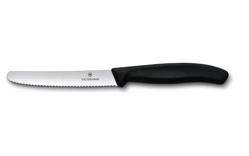 Victorinox Swiss Classic Tomato & Table Knife – Sleek Black Handle 1