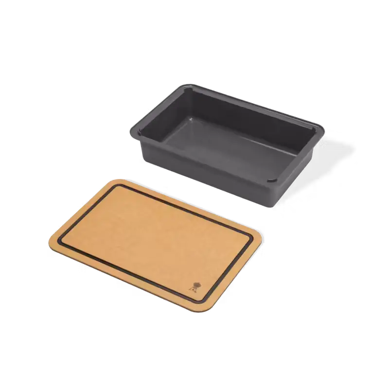 Weber Works Portable Basin With Integrated Cutting Board 1